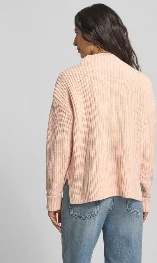 Selected Regular fit pullover met turtleneck van katoenmix model 'SELMA'