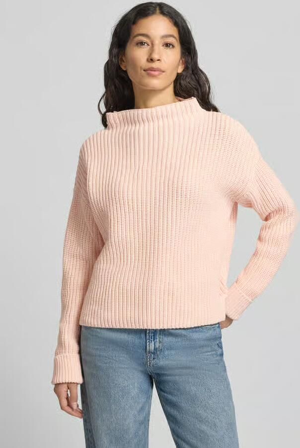 Selected Regular fit pullover met turtleneck van katoenmix model 'SELMA' - Foto 2