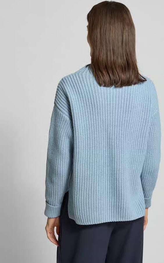Selected Femme Regular fit pullover met turtleneck van katoenmix model 'SELMA'