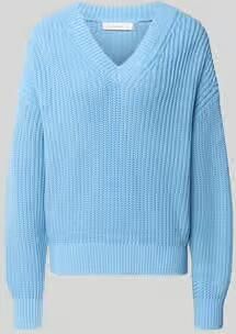 Selected Regular fit pullover van katoenmix model 'SELMA'