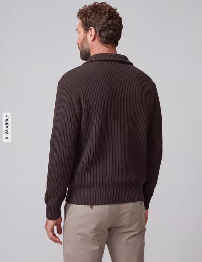 Selected Regular fit schipperstrui van zuivere katoen model 'DRY' - Foto 5