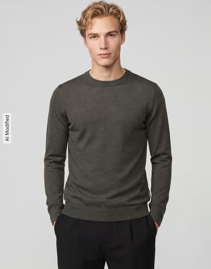 Selected Homme Gebreide pullover met ribboorden model 'TRAY' - Foto 2