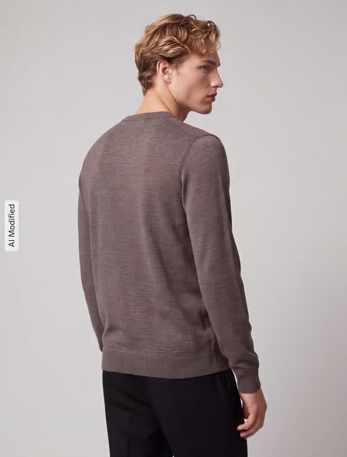 Selected Regular fit pullover van pure wol model 'TRAY' - Foto 3