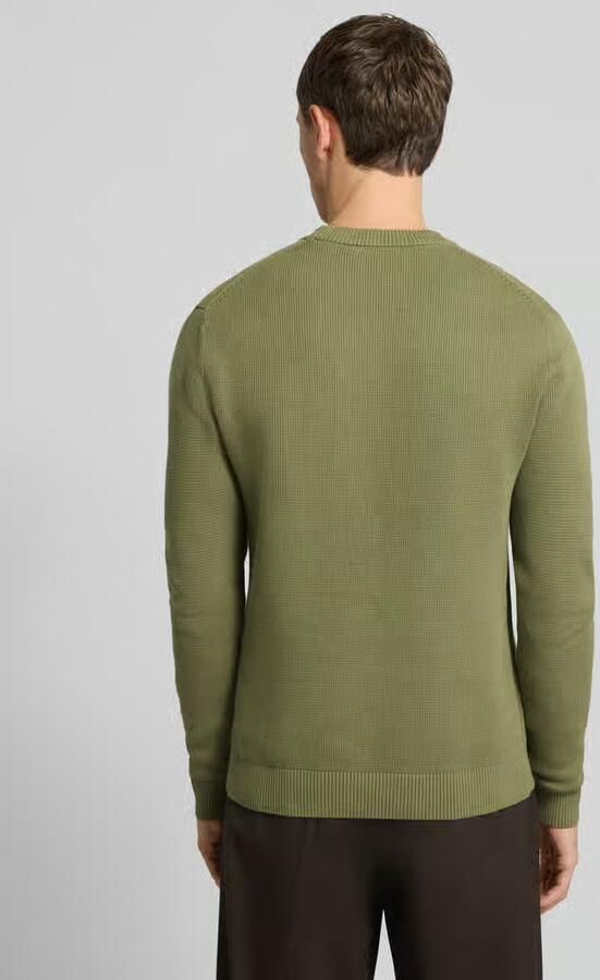 SELECTED MEN Heren Truien & Vesten Slhdane Ls Knit Structure Crew Neck Noos Groen - Foto 7