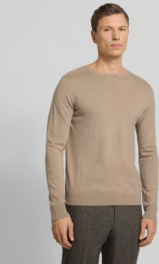 SELECTED MEN Heren Truien & Vesten Slhberg Crew Neck Noos Beige - Foto 7