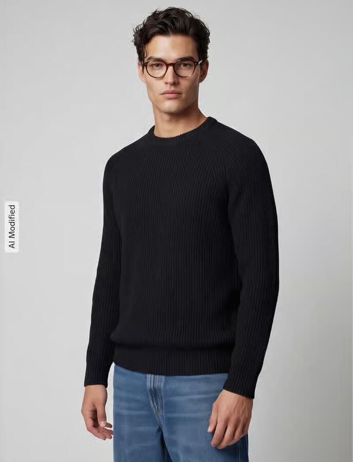 Selected Regular fit pullover van puur katoen model 'BRAUN' - Foto 5