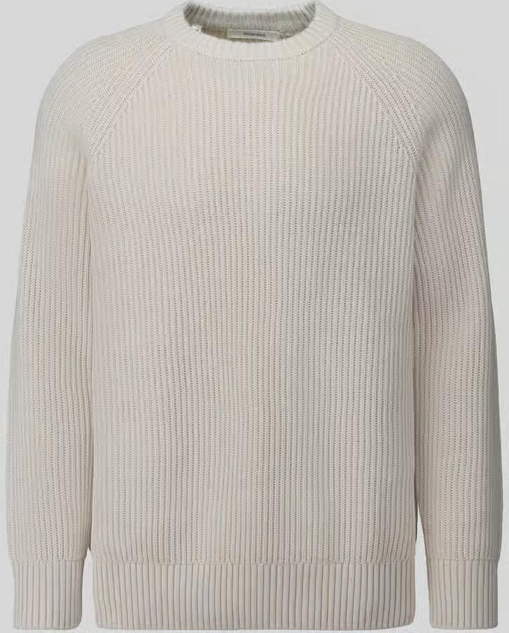 SELECTED MEN Heren Truien & Vesten Slmbraun Knit Rib Crew Neck Noos Gebroken Wit - Foto 6
