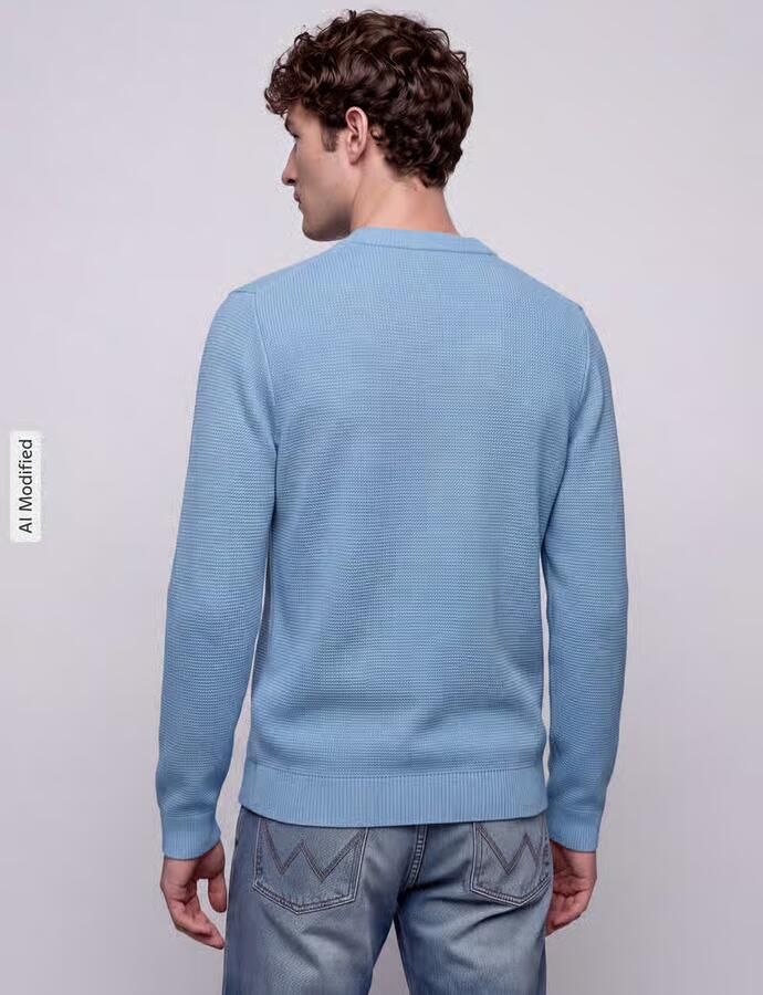 Selected Regular fit pullover van puur katoen model 'DANE' - Foto 3
