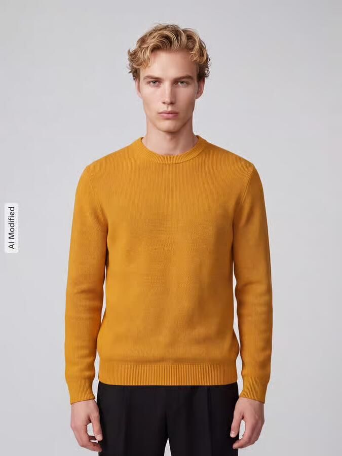 Selected Regular fit pullover van puur katoen model 'DANE' - Foto 3