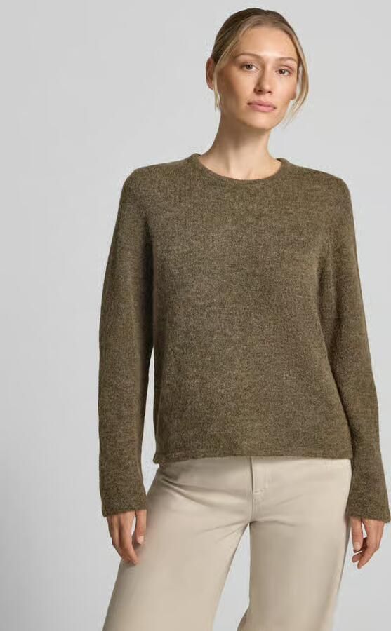 SELECTED WOMEN Dames Truien & Vesten Slwlulu New Ls Knit O-neck Bruin - Foto 10