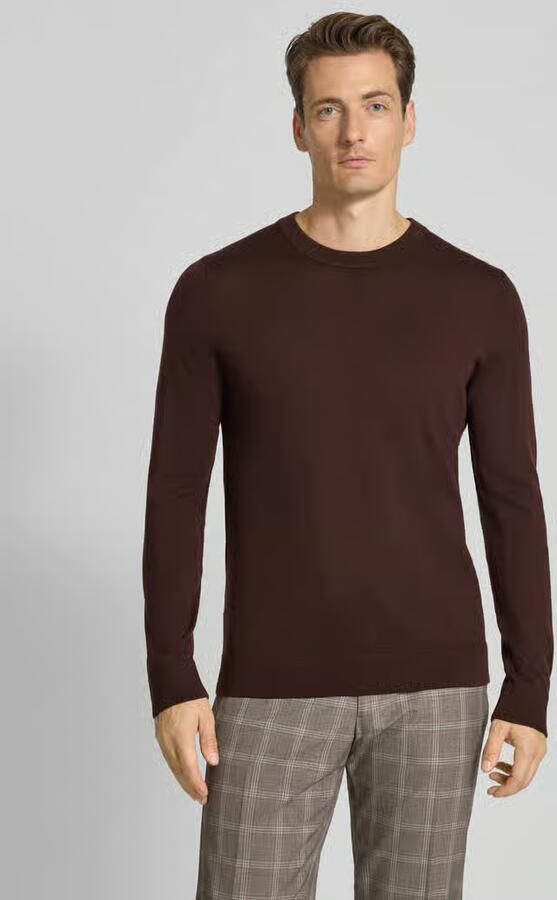 Selected Homme Regular fit pullover van zuivere merinowol model 'TRAY' - Foto 2