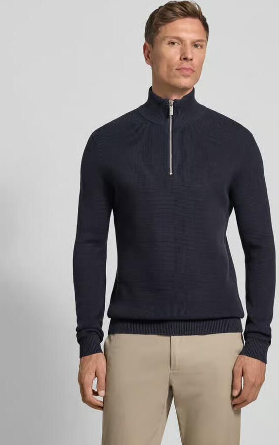 SELECTED HOMME Schipperstrui SLHDANE LS KNIT STRUCTURE HALF ZIP NOOS - Foto 5