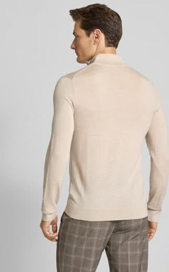 Selected Regular fit schipperstrui van zuivere merinowol model 'TRAY'