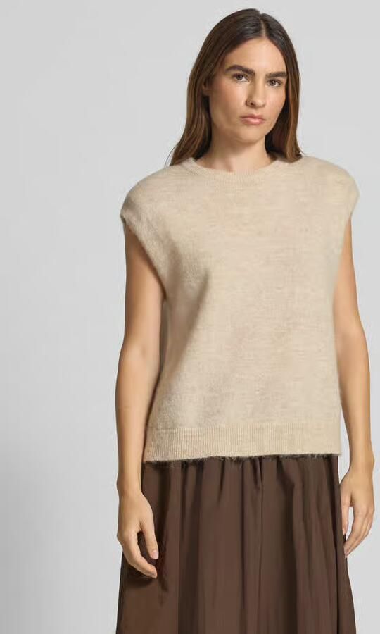 SELECTED WOMEN Dames Truien & Vesten Slflulu Sl Knit Vest Ecru - Foto 6