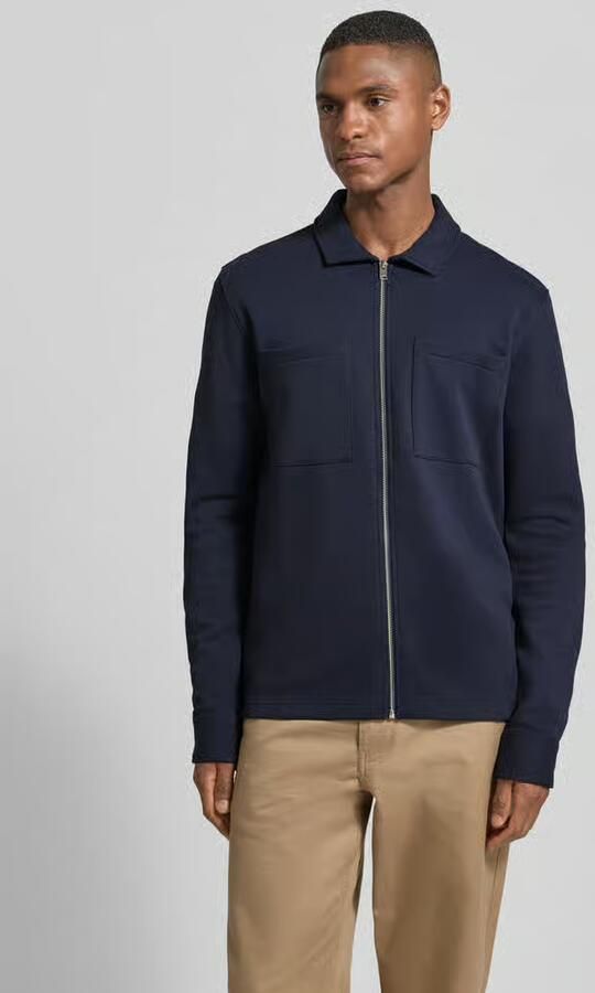 Selected Homme Regular fit sweatjack van katoenmix model 'JACKIE' - Foto 2