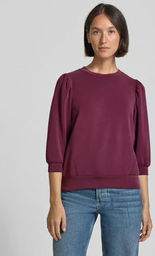 SELECTED WOMEN Dames Tops & T-shirts Slftenny 3 4 Sweat Top Bordeaux - Foto 9