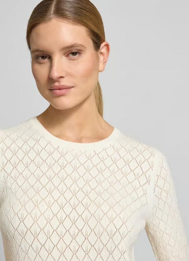 SELECTED WOMEN Dames Tops & T-shirts Slfhelen 2 4 Knit Boat Neck Gebroken Wit - Foto 7