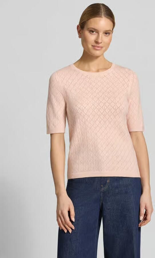 Selected regular fit T-shirt in etskanteffect model 'HELEN' - Foto 2