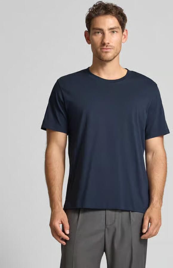 SELECTED MEN Heren Polo's & T-shirts Slhaspen Ss O-neck Tee Noos Donkerblauw - Foto 9