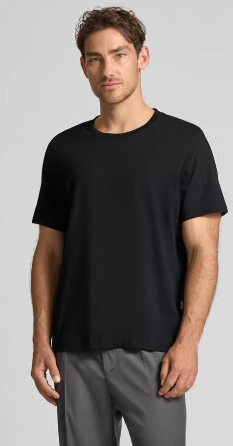 SELECTED MEN Heren Polo's & T-shirts Slhaspen Ss O-neck Tee Noos Zwart - Foto 6