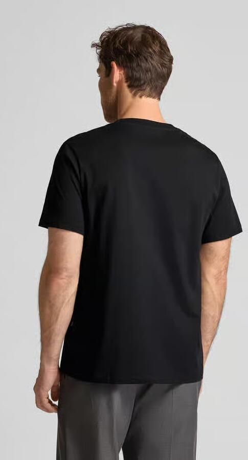 SELECTED MEN Heren Polo's & T-shirts Slhaspen Ss O-neck Tee Noos Zwart - Foto 5