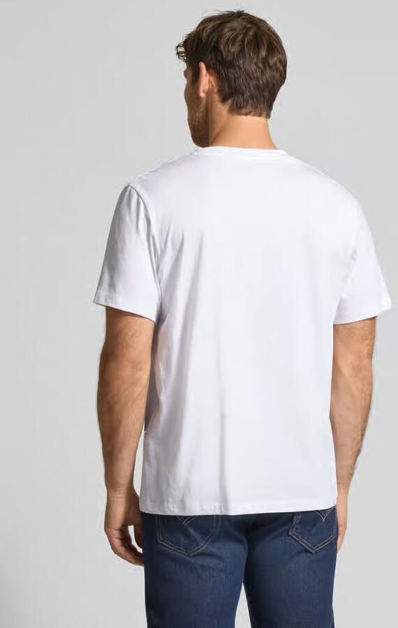 SELECTED MEN Heren Polo's & T-shirts Slhaspen Ss O-neck Tee Noos Wit - Foto 5