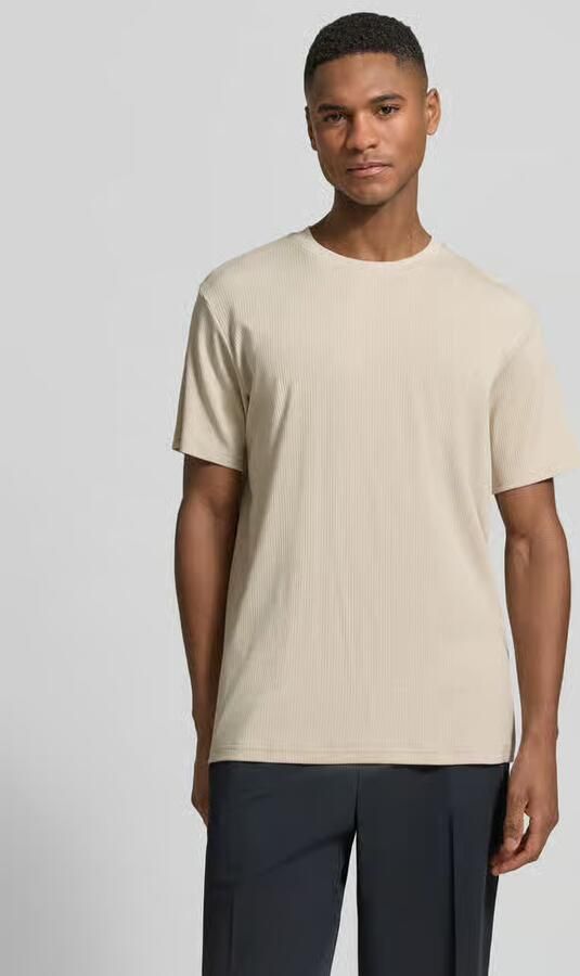 Selected regular fit T-shirt van katoenmix model 'SPENCER' - Foto 5