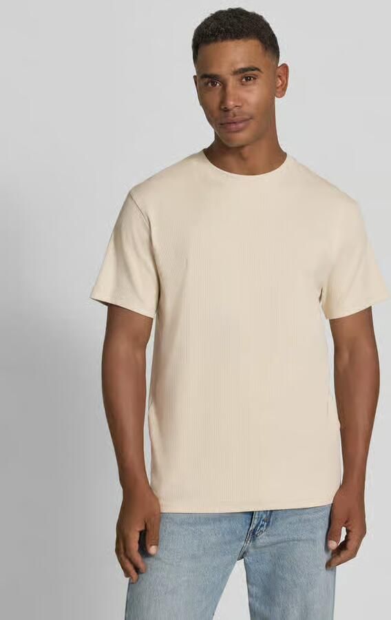Selected regular fit T-shirt van katoenmix model 'SPENCER' - Foto 4