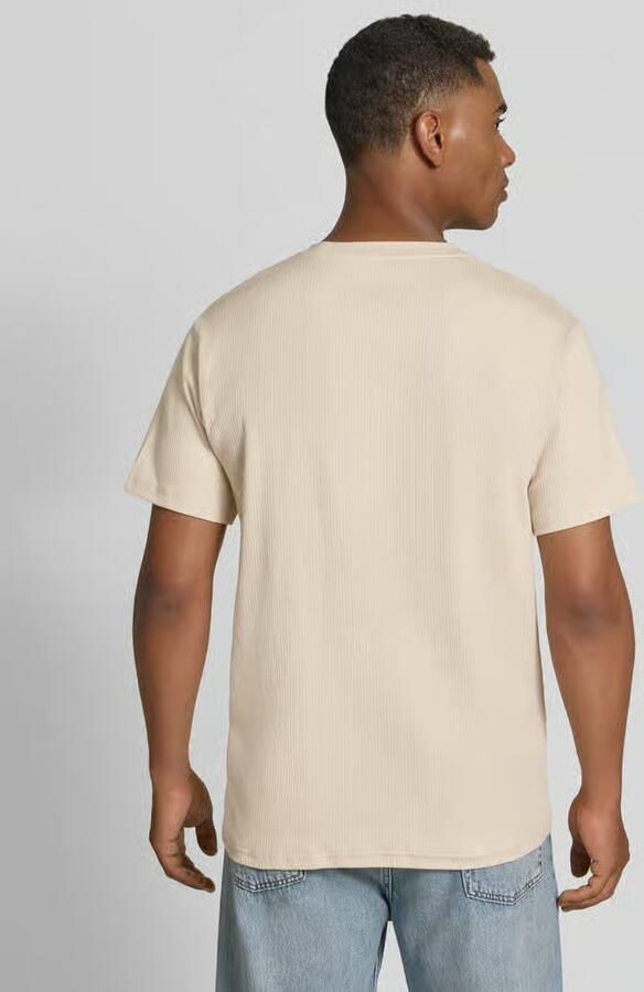 Selected regular fit T-shirt van katoenmix model 'SPENCER' - Foto 3
