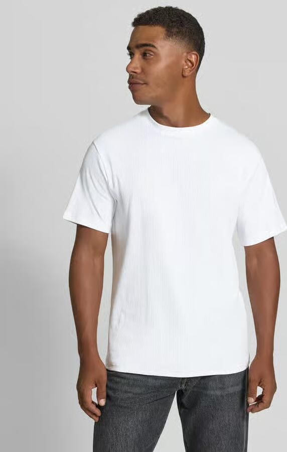 Selected Regular fit t-shirt van katoenmix model 'SPENCER' - Foto 5