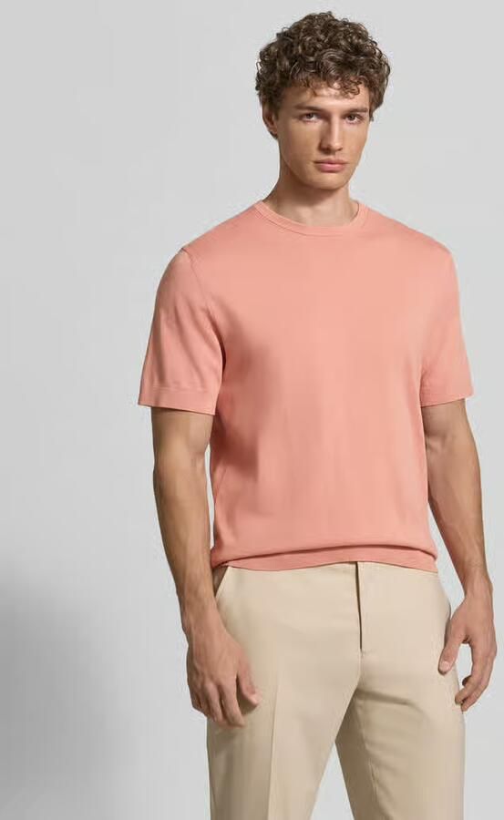 Selected regular fit T-shirt van pure biologisch katoen model 'TORINO' - Foto 3