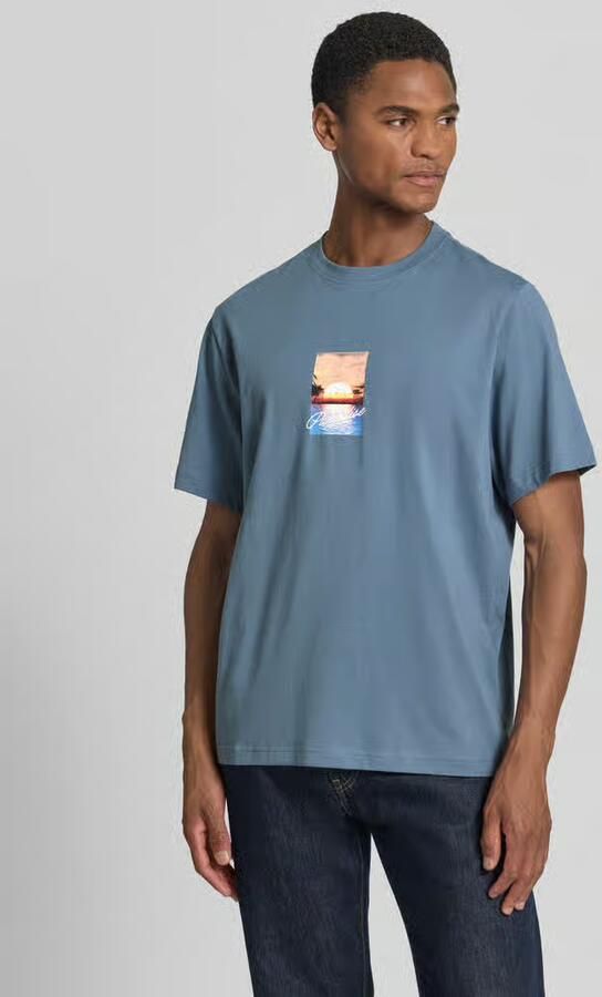 Selected regular fit T-shirt van puur katoen model 'ASPEN' - Foto 5