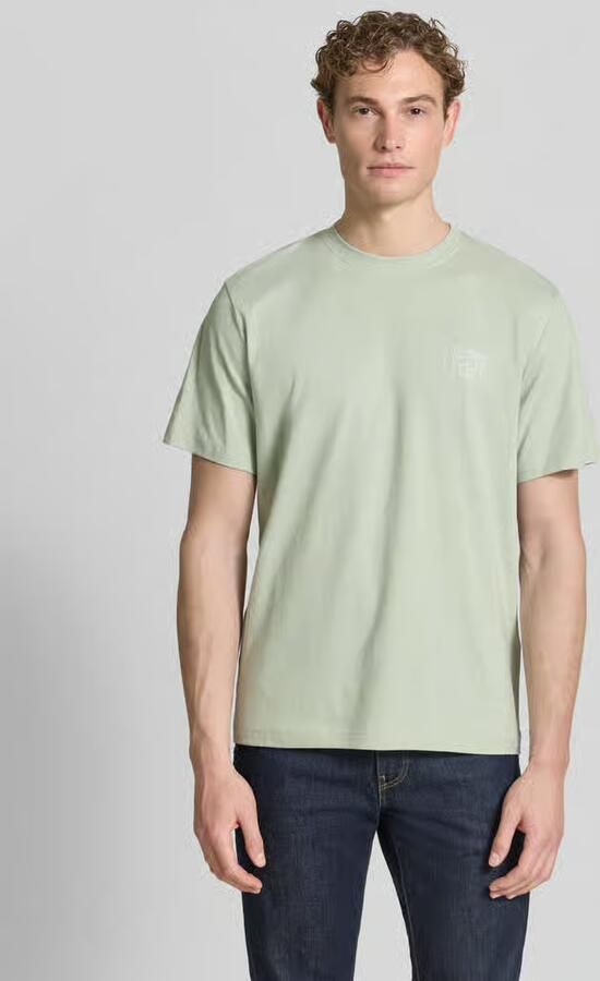 Selected regular fit T-shirt van puur katoen model 'HASPEN' - Foto 6