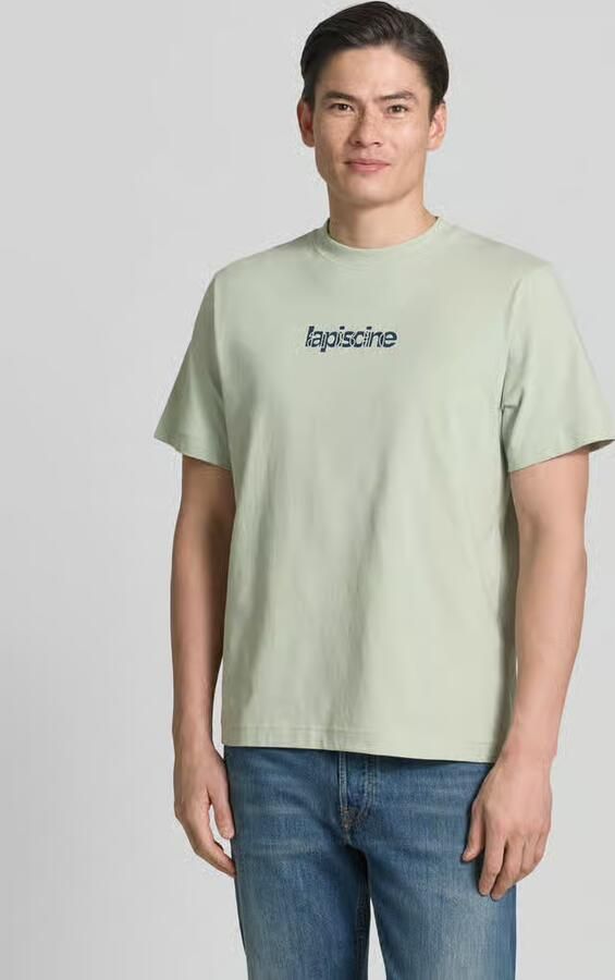 Selected regular fit T-shirt van puur katoen model 'HASPEN' - Foto 3