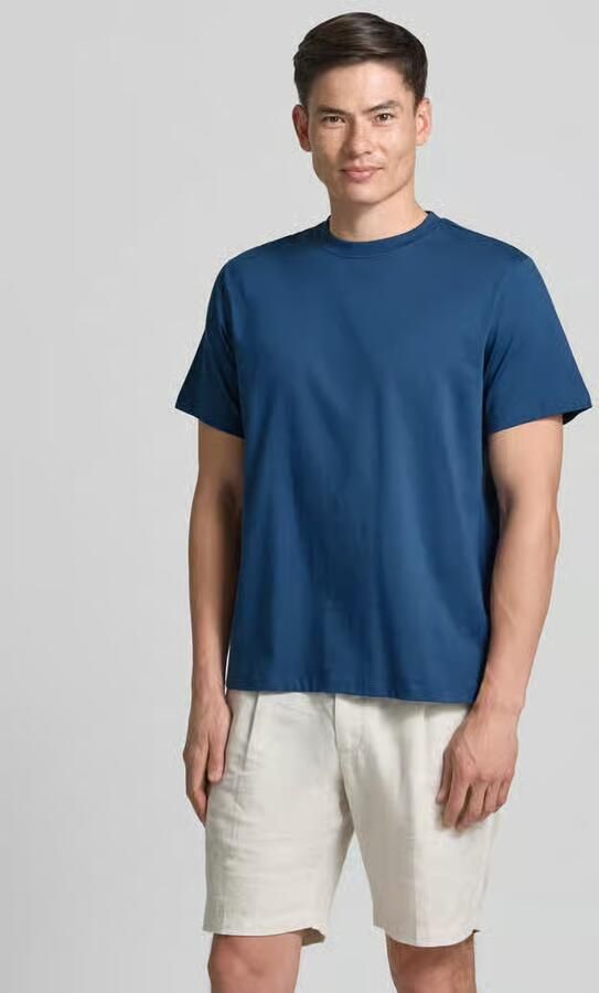 Selected regular fit T-shirt van puur katoen model 'HASPEN' - Foto 3