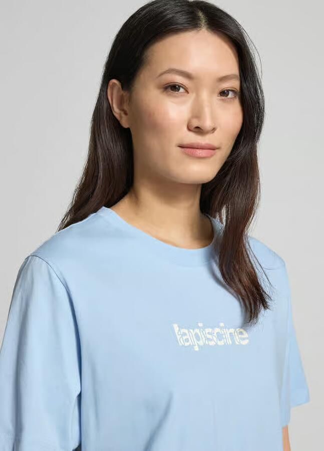 Selected regular fit T-shirt van puur katoen model 'MACY'