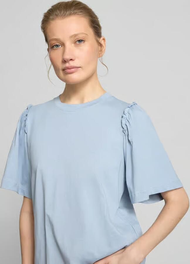 Selected regular fit T-shirt van puur katoen model 'PENELOPE'
