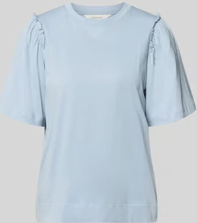 Selected regular fit T-shirt van puur katoen model 'PENELOPE' - Foto 2