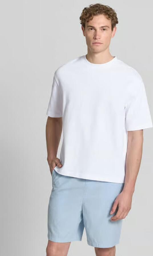 SELECTED MEN Heren Polo's & T-shirts Slhrelaxaspen 2-ply Ss O-neck Noos Wit - Foto 11