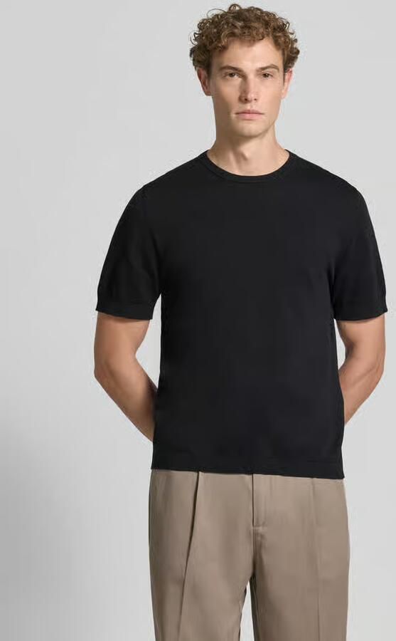 Selected Homme Regular fit gebreid shirt van biologisch katoen model 'TORINO' - Foto 4