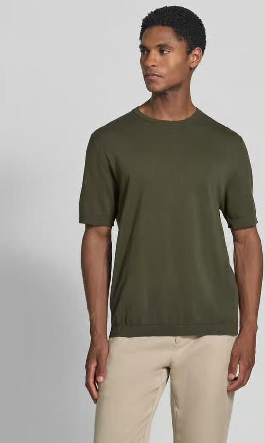 Selected regular fit T-shirt van puur katoen model 'TORINO' - Foto 3