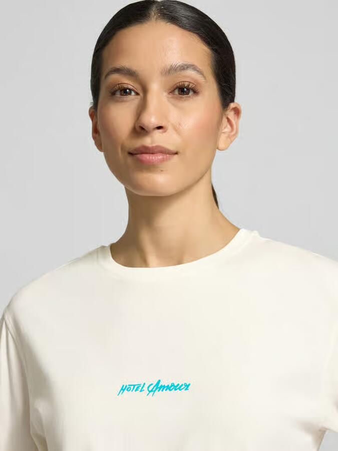 Selected regular fit T-shirt van puur katoen model 'VIGGA'