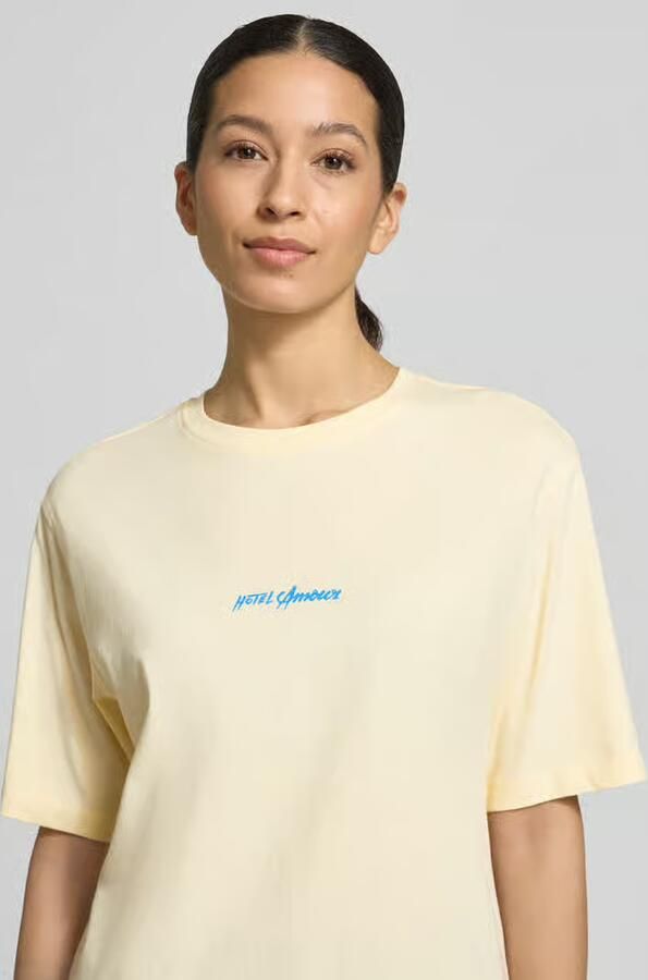 Selected regular fit T-shirt van puur katoen model 'VIGGA'