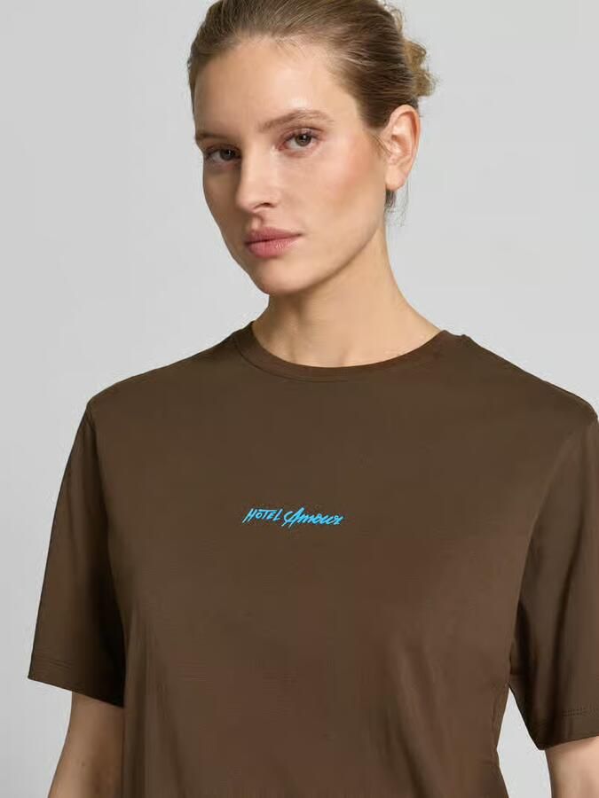 Selected regular fit T-shirt van puur katoen model 'VIGGA'