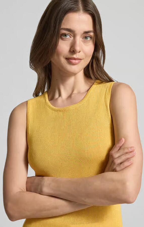 SELECTED WOMEN Dames Tops & T-shirts Slfmoon Sus Sl Knit Top Oker - Foto 5