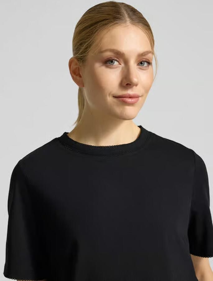 Selected regular fit T-shirt van zuiver katoen model 'ASSIA'