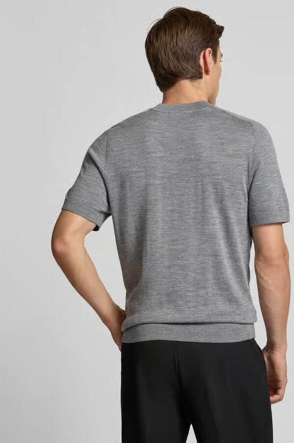 Selected Homme Regular fit T-shirt van zuivere wol