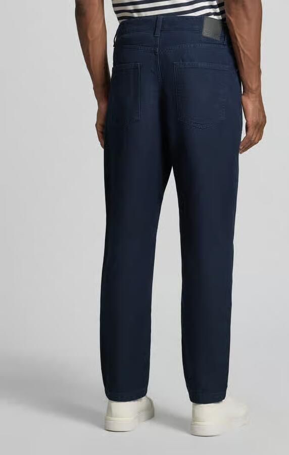 Selected regular fit tapered jeans van mix van katoen en hennep model 'MAURO' - Foto 3