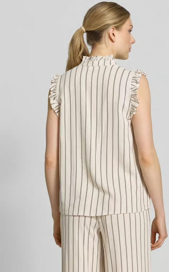 Selected regular fit top met linnengehalte model 'VIVA'