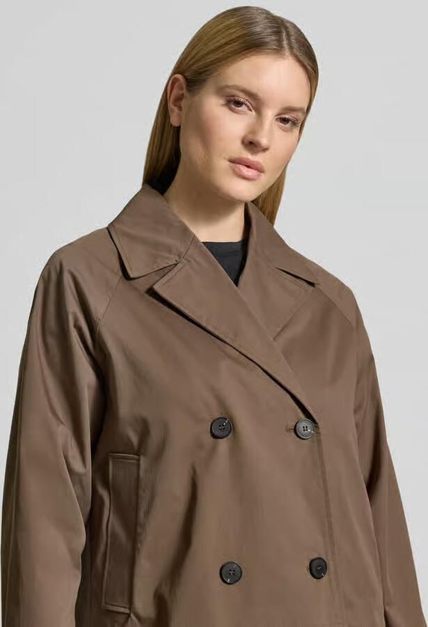 Selected regular fit trenchcoat-jas van katoenmix model 'NEW CILO' - Foto 5